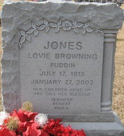 Lovie “Puddin” <I>Browning</I> Jones 