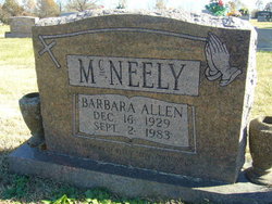 Barbara Allen <I>Bane</I> McNeely 