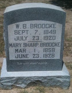 Mary M. <I>Sharp</I> Broocke 