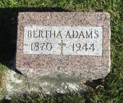 Bertine Elizabeth “Bertha” <I>Matson</I> Adams 