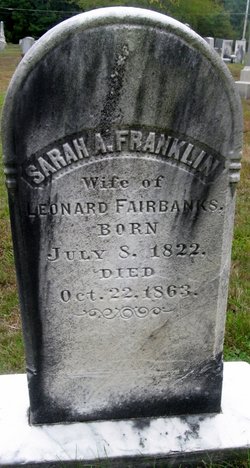 Sarah A <I>Franklin</I> Fairbanks 