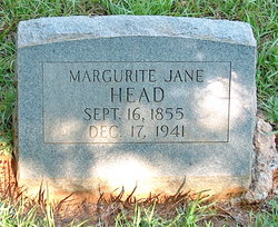 Marguerite Jane “Janie” <I>Lewis</I> Head 