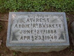 Addie R <I>Taylor</I> Baskett 