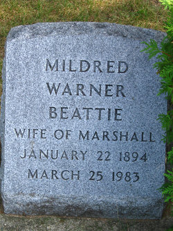 Mildred Ellis <I>Warner</I> Beattie 