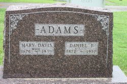 Mary <I>Davis</I> Adams 