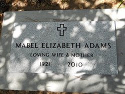 Mabel Elizabeth <I>Reid</I> Adams 