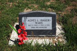 Agnes Lucille <I>Baker</I> Warn 