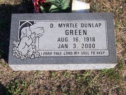 D Myrtle <I>Dunlap</I> Green 