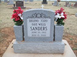 Deleno Faye “Cleo” <I>Wills</I> Sanders 