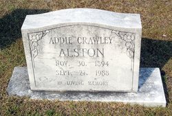 Addie May <I>Crawley</I> Alston 