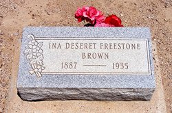 Ina Deseret “Dessie” <I>Freestone</I> Brown 
