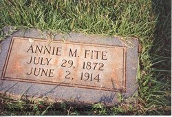 Annie Marcie <I>Patman</I> Fite 
