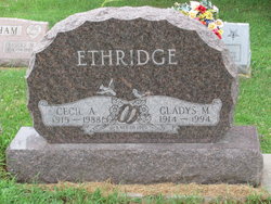 Gladys M <I>Eck</I> Ethridge 