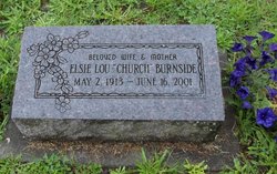 Elsie Lou <I>Lane</I> Church Burnside 