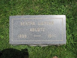 Bertha Adeline <I>Lietzke</I> Ablutz 