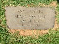 Anne Stokes <I>Adams</I> VanPelt 