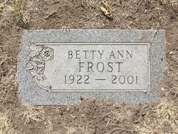 Betty Ann <I>Scholes</I> Frost 