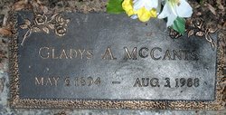 Gladys A McCants 