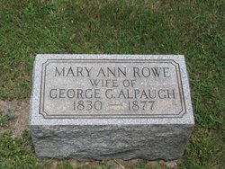Mary Ann <I>Rowe</I> Alpaugh 