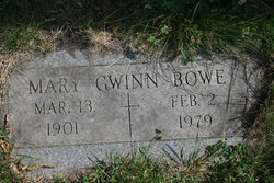 Mary <I>Gwinn</I> Bowe 