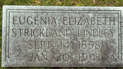 Eugenia Elizabeth <I>Strickland</I> Lindley 
