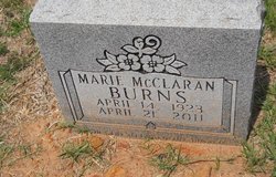 Eva Marie <I>McClaran</I> Burns 