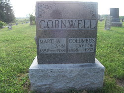 Martha Ann <I>Schooler</I> Cornwell 