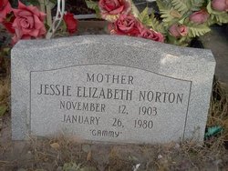Jessie Elizabeth “Gammy” <I>Cleveland</I> Norton 