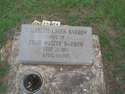 Luther Elizabeth “Bettie” <I>Green</I> Barrow 
