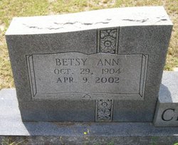 Betsy Ann <I>Rouse</I> Church 