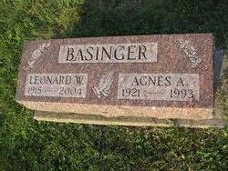 Agnes A <I>Schmucker</I> Basinger 