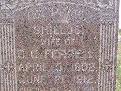 Iva Pearl <I>Shields</I> Ferrell 