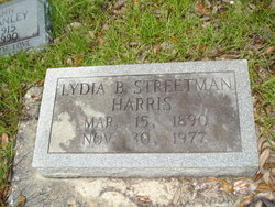 Lydia B. <I>Streetman</I> Harris 