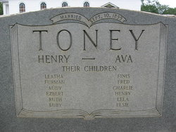 Archie Aveline “Ava” <I>Bennett</I> Toney 