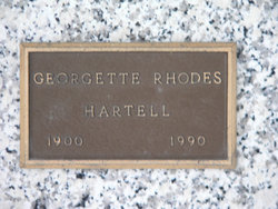 Georgette <I>Rhodes</I> Hartell 