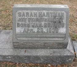 Sarah <I>Weidenhammer</I> Hartman 