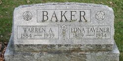 Edna May <I>Tavener</I> Baker 