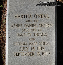 Martha <I>O'Neal</I> Searcy 
