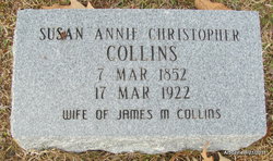 Susan Annie <I>Christopher</I> Collins 