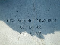 Annie Eloise <I>Paradice</I> Armstrong 