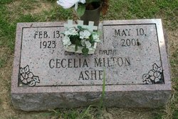 Cecelia <I>Milton</I> Ashe 