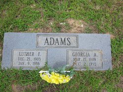 Georgia Ann <I>Holder</I> Adams 