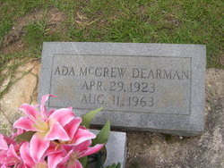 Ada <I>McGrew</I> Dearman 