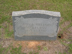 Mary L. <I>McGrew</I> Williams 