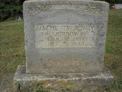 Martha Salina “Mattie” <I>Treadway</I> Morrow 