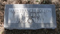 Mary Frances <I>Mills</I> Vickers 