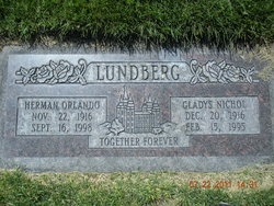 Gladys <I>Nichol</I> Lundberg 