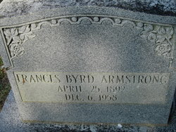 Frances Byrd <I>Gallahan</I> Armstrong 