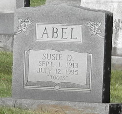 Susie Dent <I>Gallahan</I> Abel 