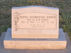 Bertha <I>Weinbrenner</I> Schmidt 